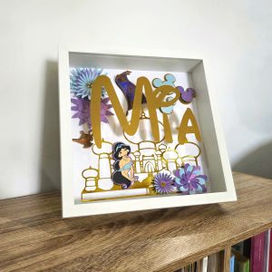Cuadro personalizado jazmin aladdin con nombre