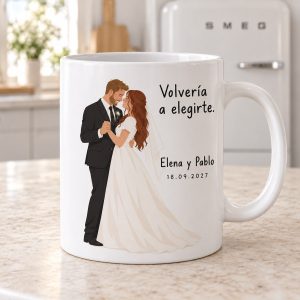 Taza de novios Volvería a elegirte en su fotografía de ejemplo