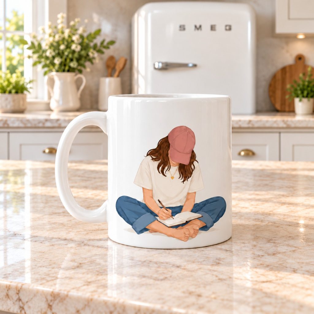 Parte delantera de taza un poquito más cerca de eso por lo que tanto luchas - taza motivadora personalizada